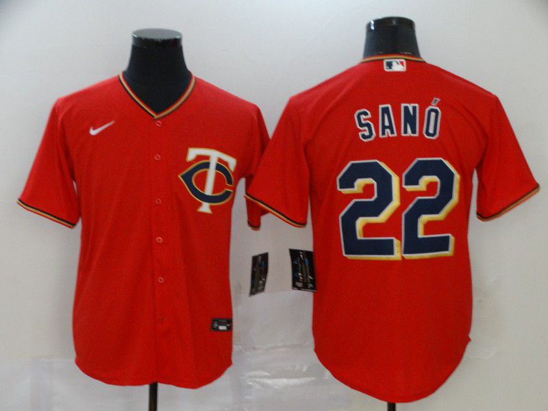 Men Minnesota Twins #22 Sano Red Nike Game MLB Jerseys->minnesota twins->MLB Jersey